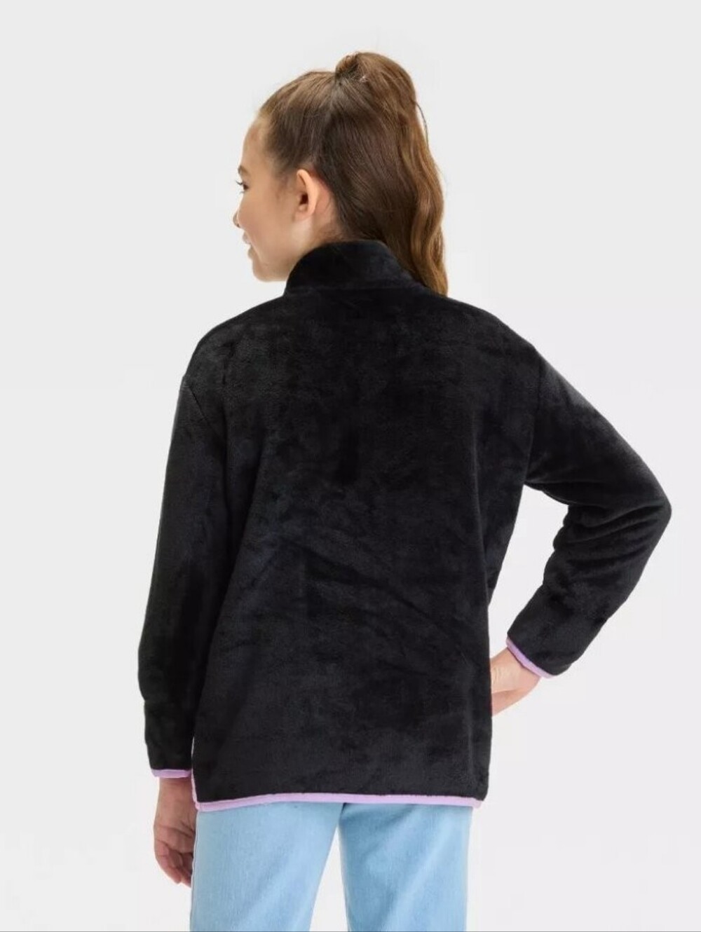 Adorably cozy official Sanrio Kuromi fleece pullover Size XL - Picture 3 of 8